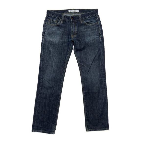 UNIQLO Skinny Fit Low Rise Dark Wash Jeans Men's 31 Denim Basic - Picture 1 of 9